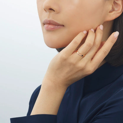 SM-082560 Slash with diamond narrow version guest version ring