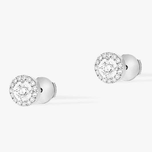 MSK-06954 four-prong circle earrings