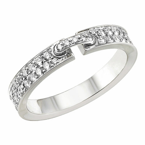 SM-081760 3.4 inclined rod full diamond bar ring