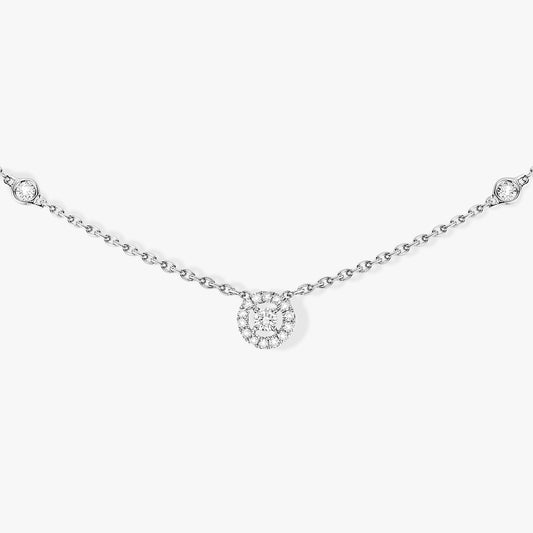 MSK-5370 stone chain pendant necklace