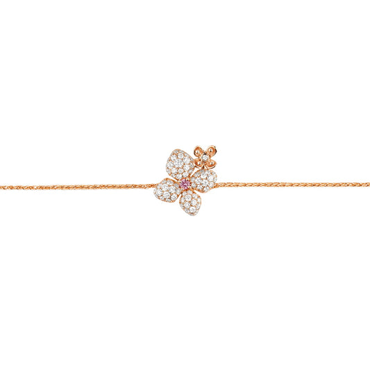 SM-083525 Hydrangea Full Diamond Bracelet