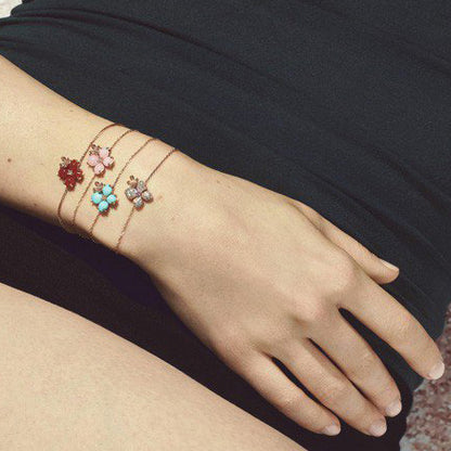 SM-083525 Hydrangea Full Diamond Bracelet