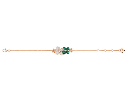 SM-083548 Hydrangea Half Diamond Bracelet