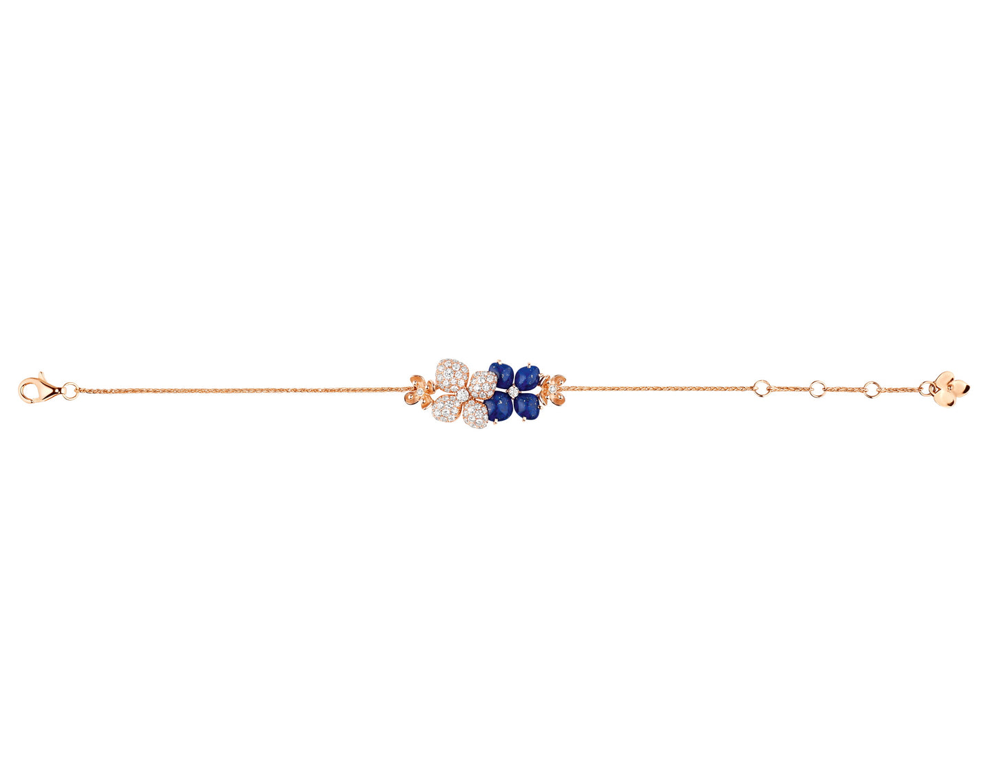 SM-083548 Hydrangea Half Diamond Bracelet