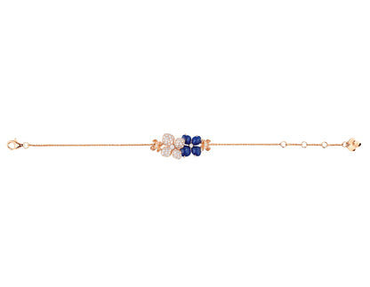 SM-083548 Hydrangea Half Diamond Bracelet