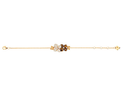 SM-083548 Hydrangea Half Diamond Bracelet