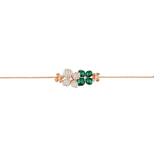 SM-083548 Hydrangea Half Diamond Bracelet