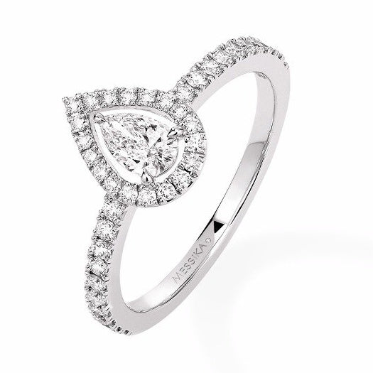MSK-05220 water drop stone straight arm ring
