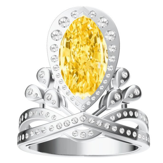 SM-439942 Crown Pear Shape Ring-3