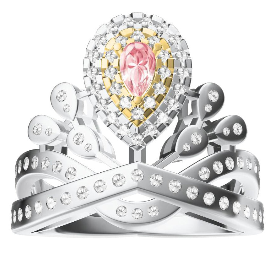 SM-582614 Crown Pear Shape Ring-5