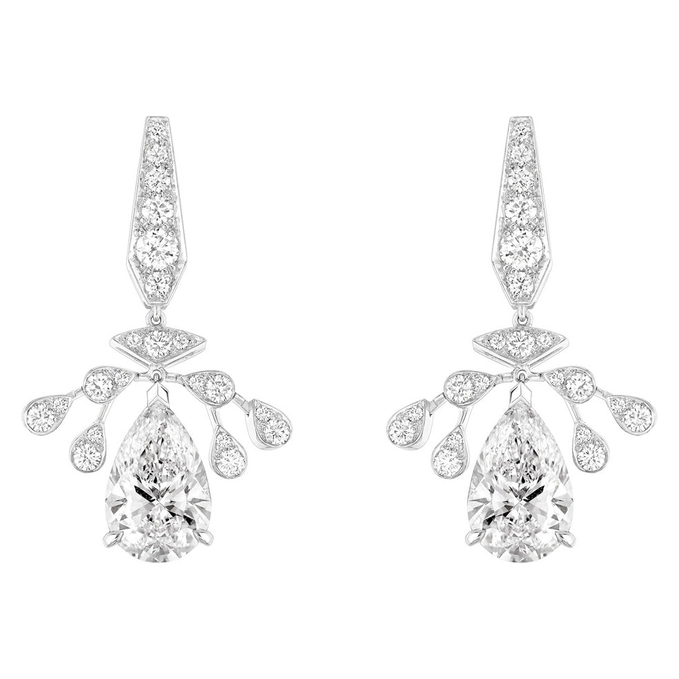SM-082612 Crown Drop Earrings 7x11mm