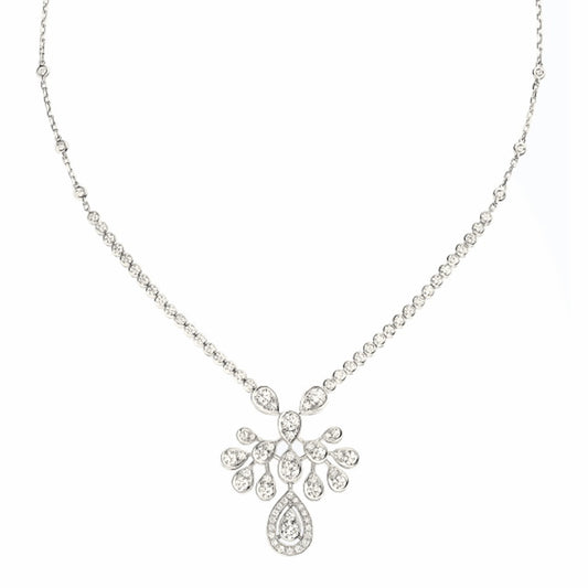 SM-083166 Crown Water Drop Necklace
