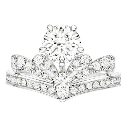 SM-J3TR00 five-claw water drop V pointed curved ring