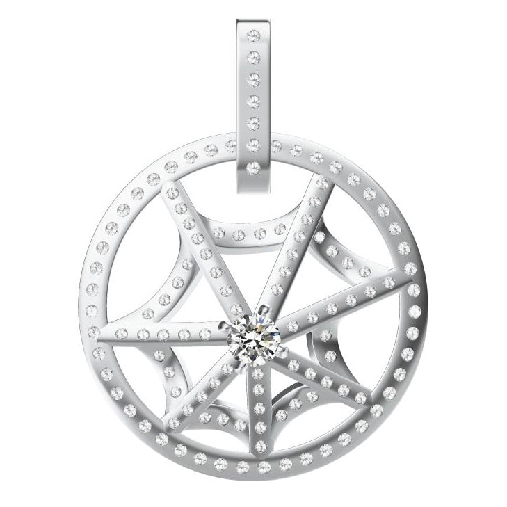 SM-520432 round pendant, spider web