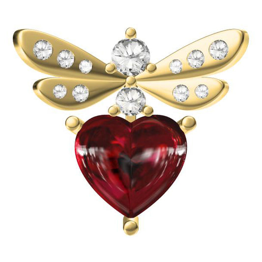 SM-252763 Heart-shaped bee pendant