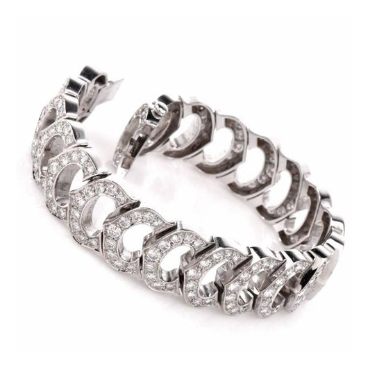KDY-B783582-C head chain full diamond bracelet