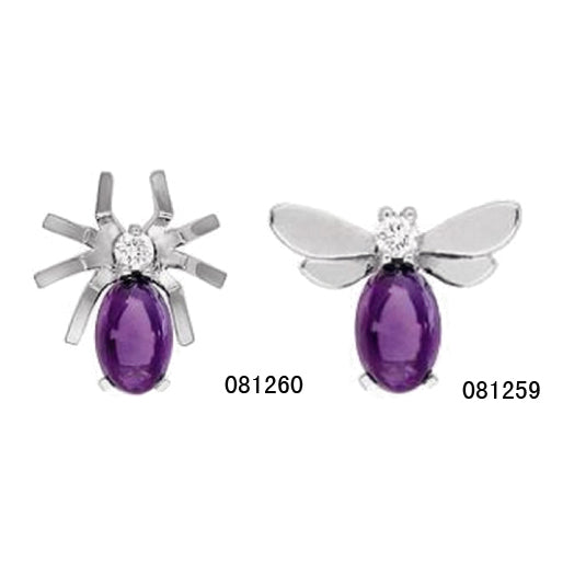 SM-081411/081412 insect series, bee earrings