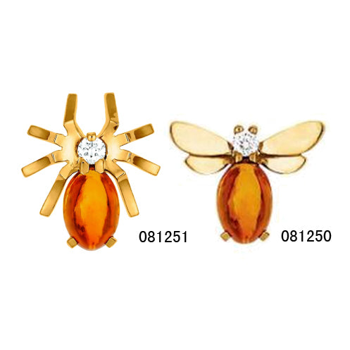 SM-081411/081412 insect series, bee earrings