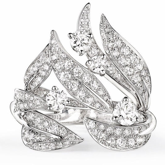 SM-083503 full diamond, laurel ring