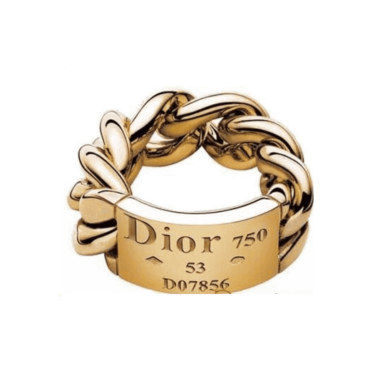 DA-D07856 9.4MM light gold twisted rope chain ring