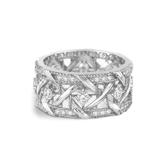 DA-JMDI94001 10.8mm full diamond braided ring