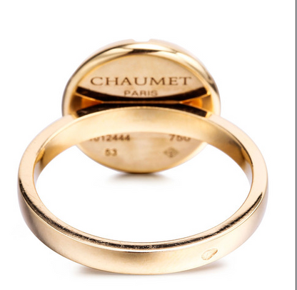 SM-081734 round treasure, light gold arm, surrounding stone