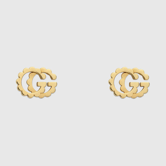 GC-481677 11.6x8.8mm金珠字母双G耳钉