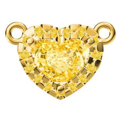 TIF80973849 A circle of heart-shaped surrounding stone pendant
