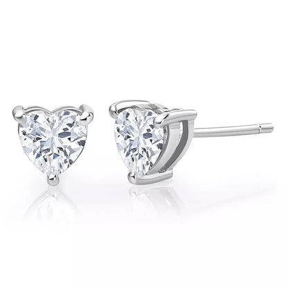 TIF64178208 three-prong heart-shaped diamond earrings