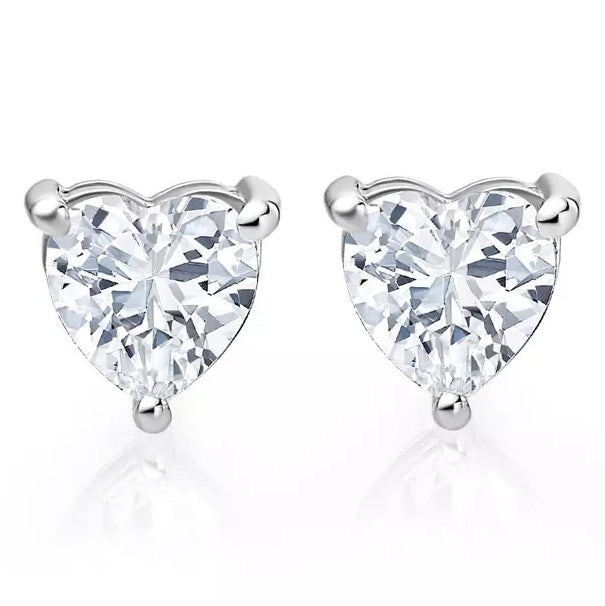 TIF64178208 three-prong heart-shaped diamond earrings