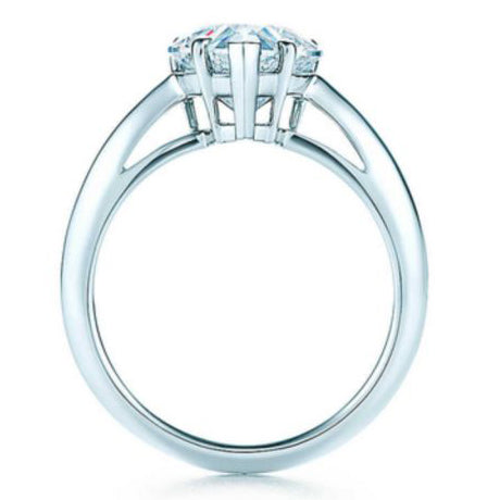 TIF28844610 five-claw heart-shaped diamond ring 12#