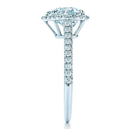 TIF37063233 Heart-shaped diamond ring with surrounding stones 12#