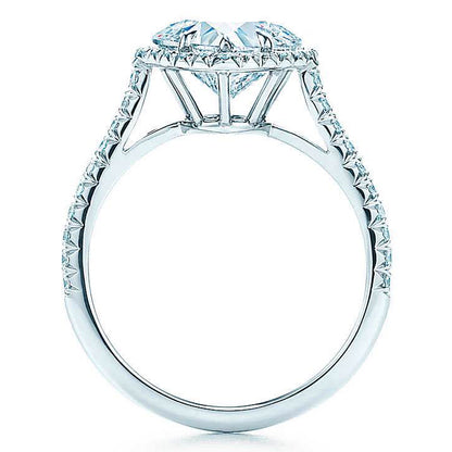 TIF37063233 Heart-shaped diamond ring with surrounding stones 12#