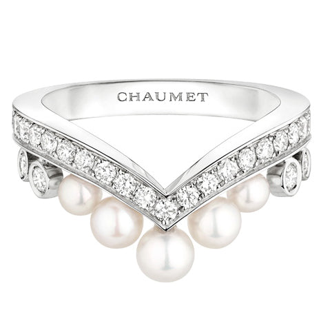 SM-083292V-shaped pearl, ring 2 curves