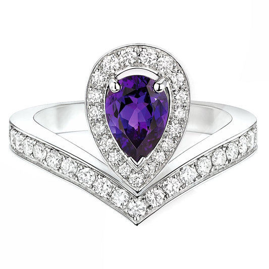 SM-083301 water drop crown ring