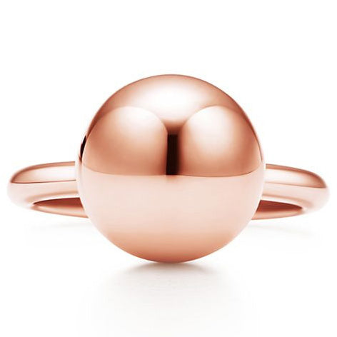 TIF33846524 light gold large ball ring 14#