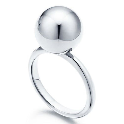 TIF33846524 light gold large ball ring 14#