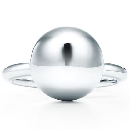 TIF33846524 light gold large ball ring 14#