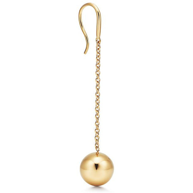 TIF55697427 light gold small ball ear hook