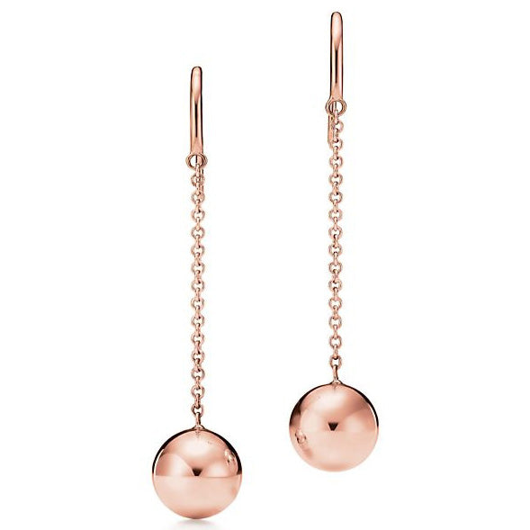 TIF55697427 light gold small ball ear hook