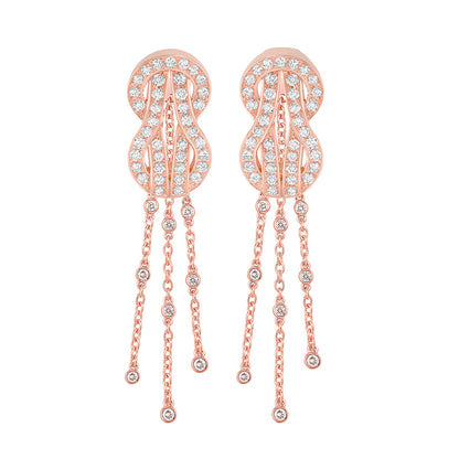FD-8B0266 small size 8 earrings full of diamonds