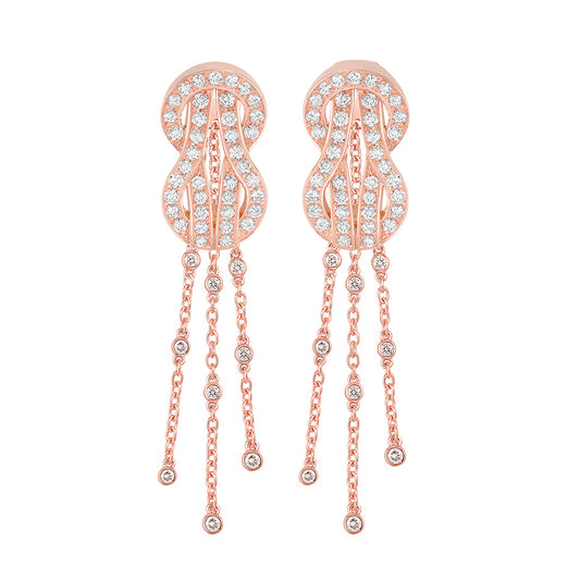 FD-8B0266 small size 8 earrings full of diamonds