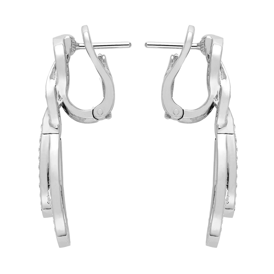 FLD-8J0245 twisted rope 8-character ear clip earrings