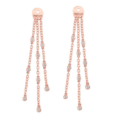 FLD-8B0269 long chain earrings single accessory