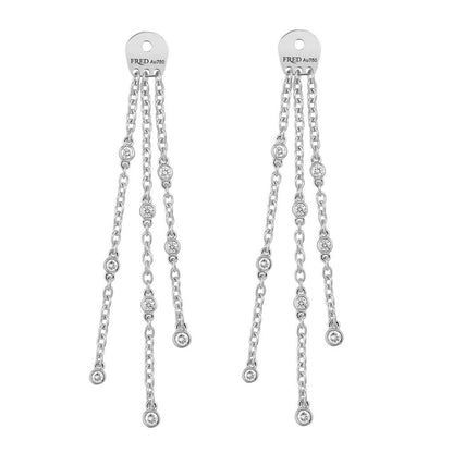 FLD-8B0269 long chain earrings single accessory