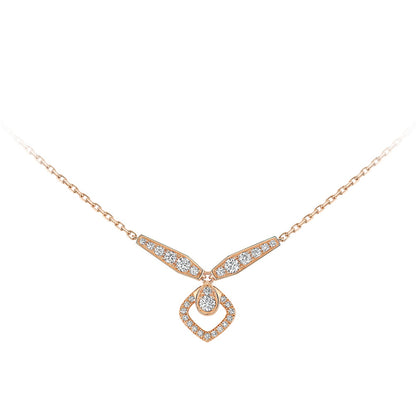 SM-082671 diamond-shaped tether pendant necklace
