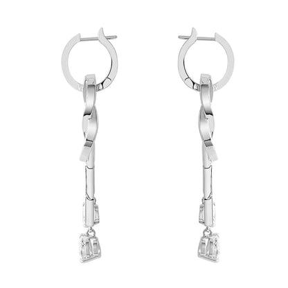 FLD-8J0234 twisted rope full diamond 8-character earrings