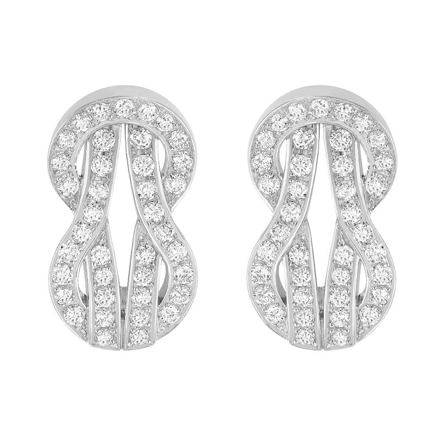 FLD-8B0267 medium twisted rope full diamond earrings