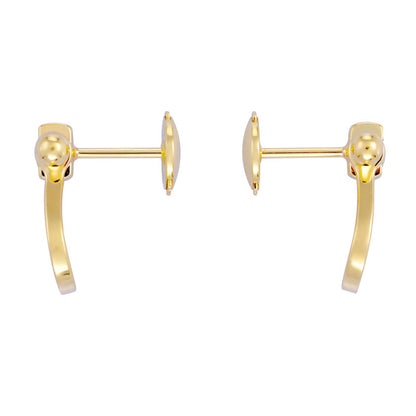 FLD-8B0234 medium size horse hoof stud earrings