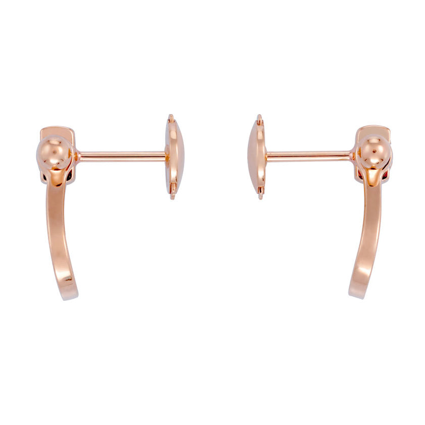 FLD-8B0234 medium size horse hoof stud earrings